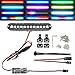elechawk RC LED Light Bar Roof Lamp Headlight Tail Light Kit Bumper Compatible with Traxxas RC Car Truck Crawler Tamiya Losi HPI Rustler Axial Police 100mm 1 Bar - Image 3