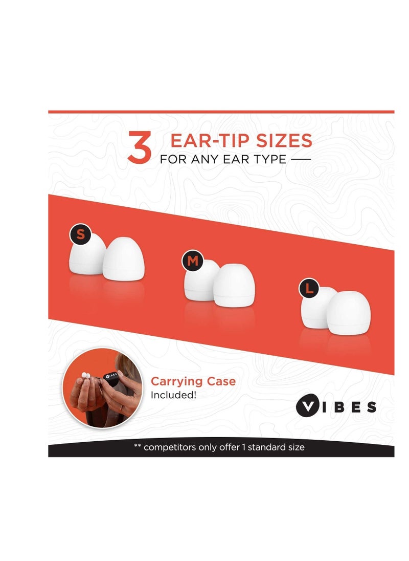 Vibes - Vibes Acoustic Filter Ear Plugs - High Fidelity Decibel Reducing EarPlugs for Music Concerts, Festivals, Motorcycling - Hearing Protection for Tinnitus & Autism Sensory Processing Disorders - Image 1