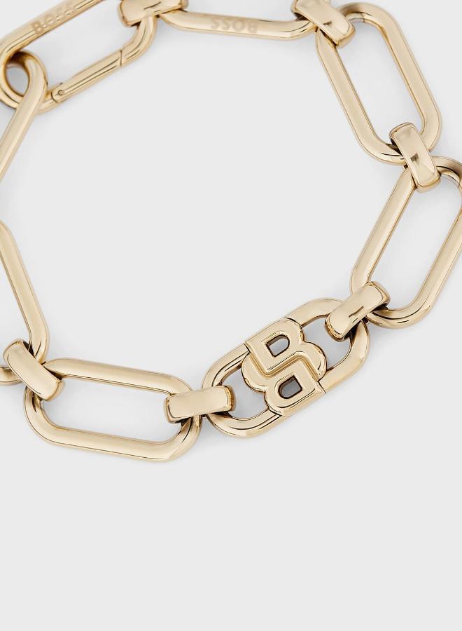 BOSS Double B Swing Chain Bracelet in Gold with a Double B Charm - 1580628 - Image 3