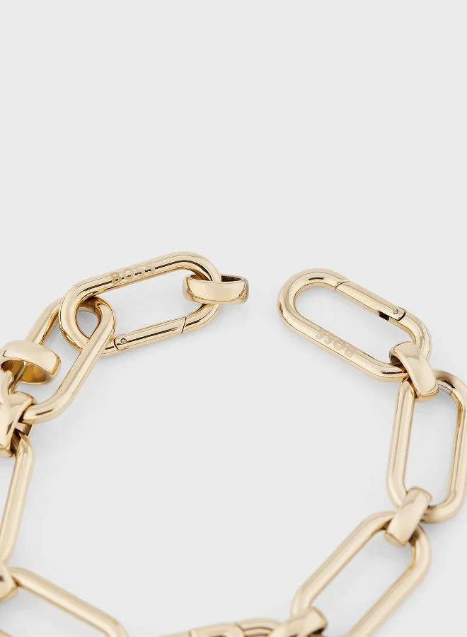 BOSS Double B Swing Chain Bracelet in Gold with a Double B Charm - 1580628