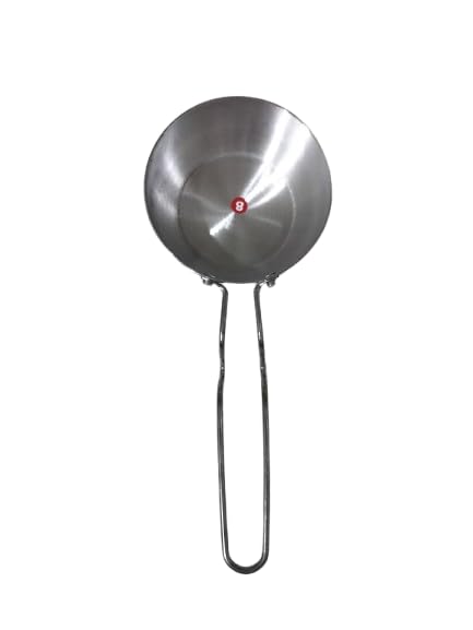 Non - Stick Tadka Pan with SS Handle | Flame Safe | Gas Stove Safe -1PC Silver.  - Image 1