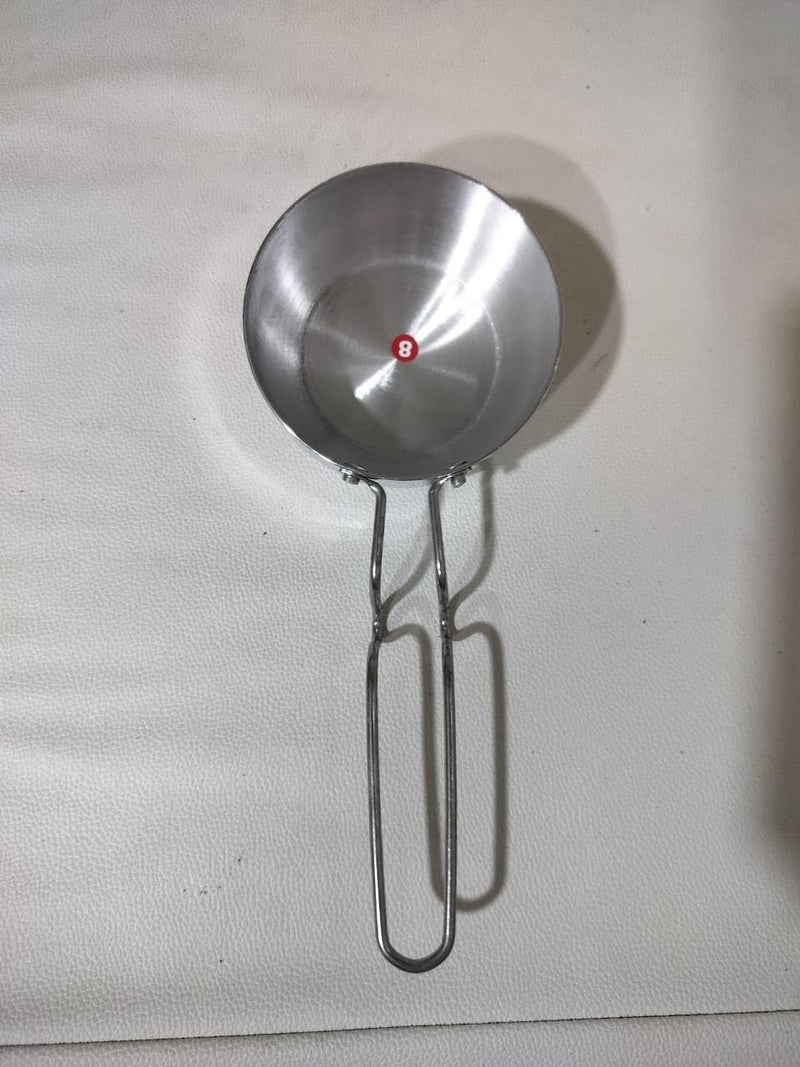 Non - Stick Tadka Pan with SS Handle | Flame Safe | Gas Stove Safe -1PC Silver.  - Image 2