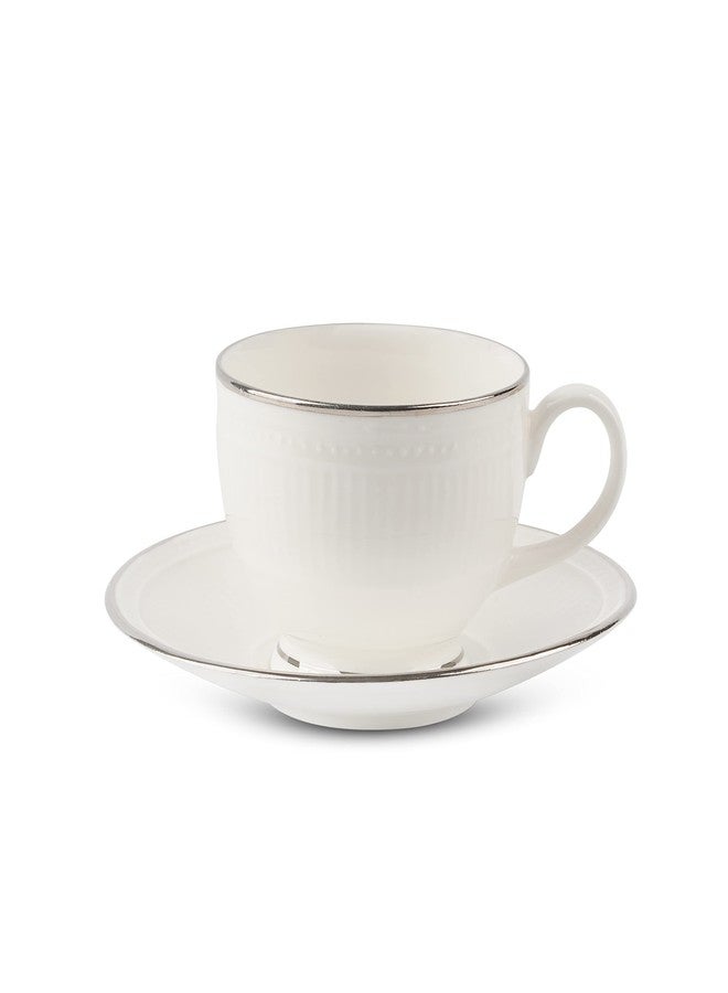 Dandy Lines England By Data Crown Platinum Cups And Saucers, 50040, Pack Of 12 - 190 Ml - Image 4