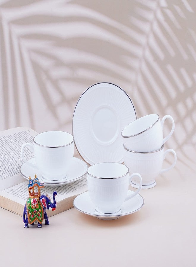 Dandy Lines England By Data Crown Platinum Cups And Saucers, 50040, Pack Of 12 - 190 Ml - Image 1