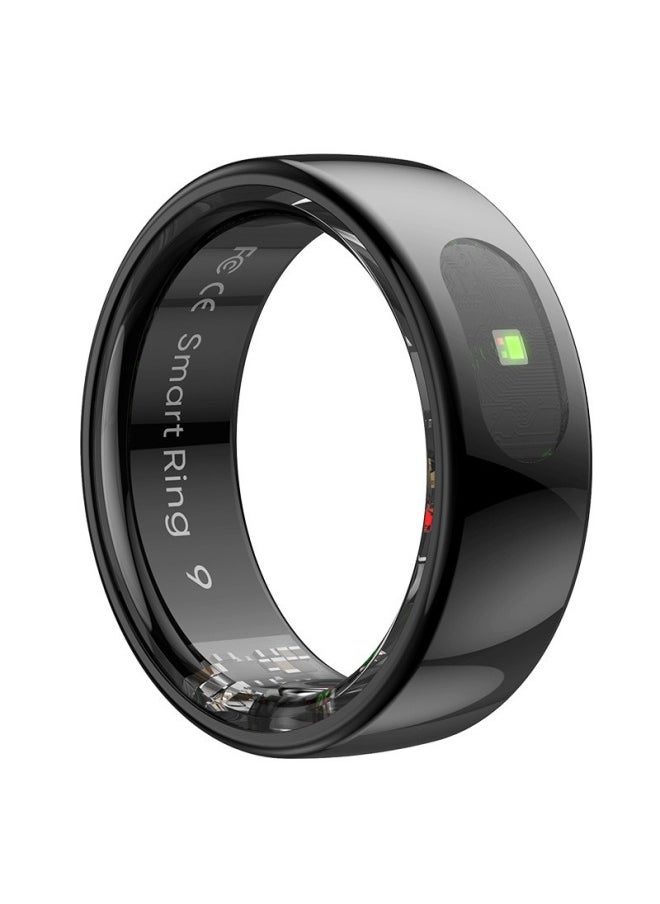 Generic [QRING] Smart Ring R08 Smart Ring Body Surface Temperature Information Reminder Smart Touch-Color:Gold With Charging Compartment (no. 7 17.5mm)  - Image 5