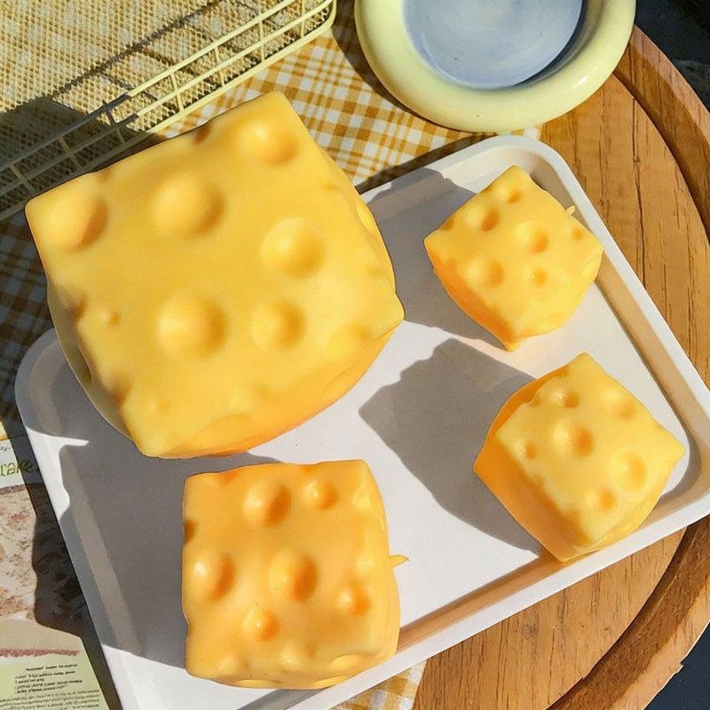 Large Cheese Squishy Toy Stress Relief - Image 2