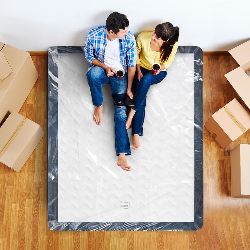 Utopia Home King Size Mattress Cover for Moving, 4 Mil Heavy Duty Plastic Mattress Bag for Disposal, Mattress Encasement Fits Mattresses up to 14 Inches, Mattress Bags for Moving - Image 4