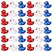 Wehhbtye 36 Pcs Patriotic Rubber Ducks 4th of July Rubber Duck2 Inch Red White Blue Star Float Ducky for Independence DayMemorial Day Baby Shower Pool Party - Image 2