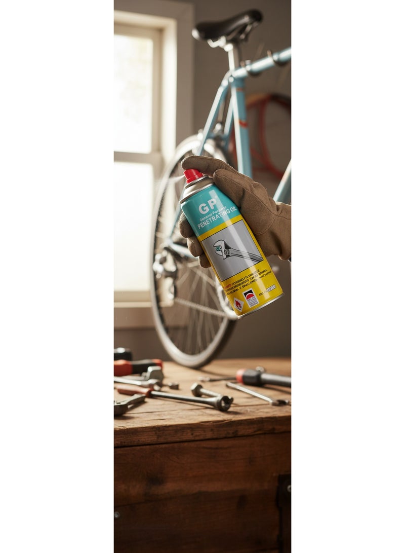 GP Multi-Use Lubricant Spray – 400ml | All-Purpose Rust Protection, Cleaning & Lubrication for Automotive, Home & Industrial Use - Image 2