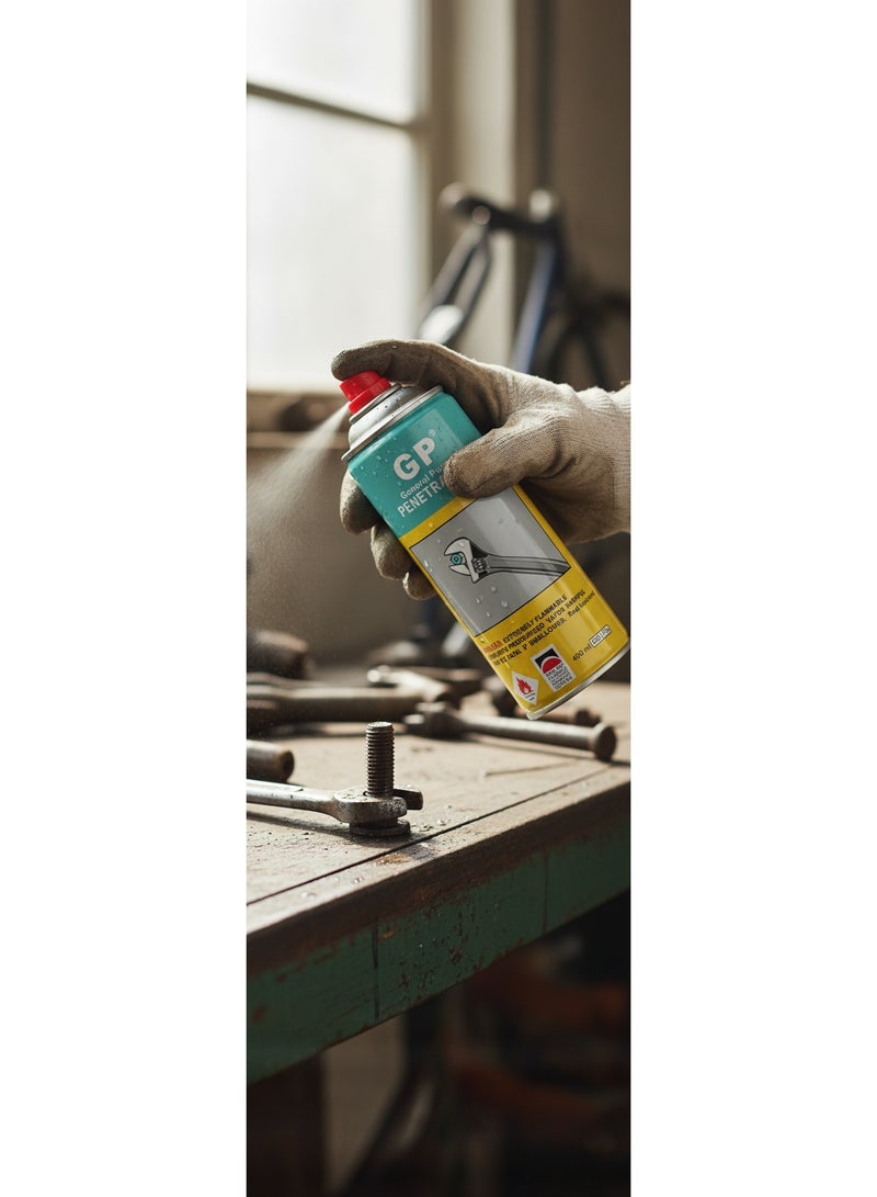 GP Multi-Use Lubricant Spray – 400ml | All-Purpose Rust Protection, Cleaning & Lubrication for Automotive, Home & Industrial Use - Image 3