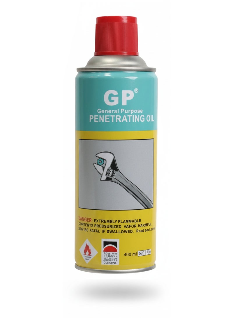 GP Multi-Use Lubricant Spray – 400ml | All-Purpose Rust Protection, Cleaning & Lubrication for Automotive, Home & Industrial Use - Image 1