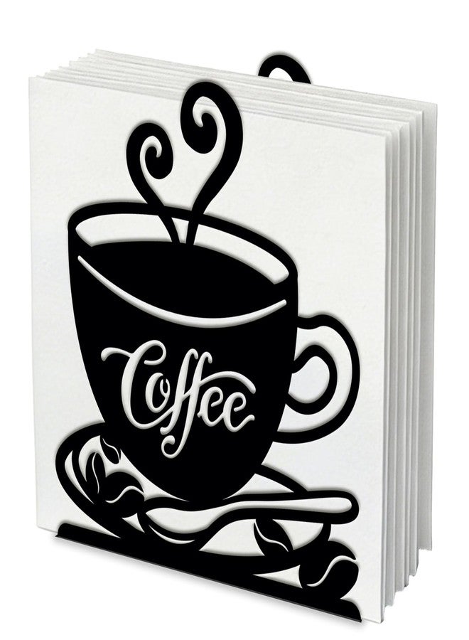 SUPERDANT Coffee Cup Napkin Holder for Tables Coffee Metal Kitchen Napkin Holder Vintage Tabletop Tissue Stand Rustic Cloth Napkins Holders Farmhouse Restaurants Hotel Party Table Decor - Image 1