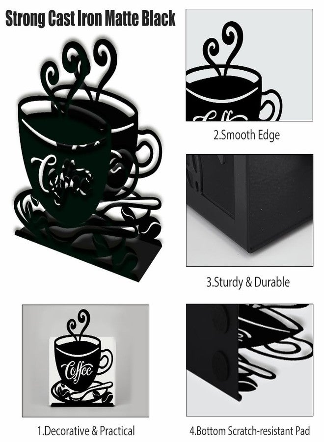 SUPERDANT Coffee Cup Napkin Holder for Tables Coffee Metal Kitchen Napkin Holder Vintage Tabletop Tissue Stand Rustic Cloth Napkins Holders Farmhouse Restaurants Hotel Party Table Decor - Image 4