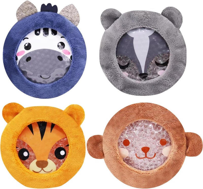 Zomaple Kids Ice Packs for Boo Boos  Reusable Warm Hot  Cold Compress  Injuries Pain Fever Wisdom Teeth Tired Eyes Sinus and Headaches Relief Children Heat Treatment Animal Designed First Aid Kit - Image 1