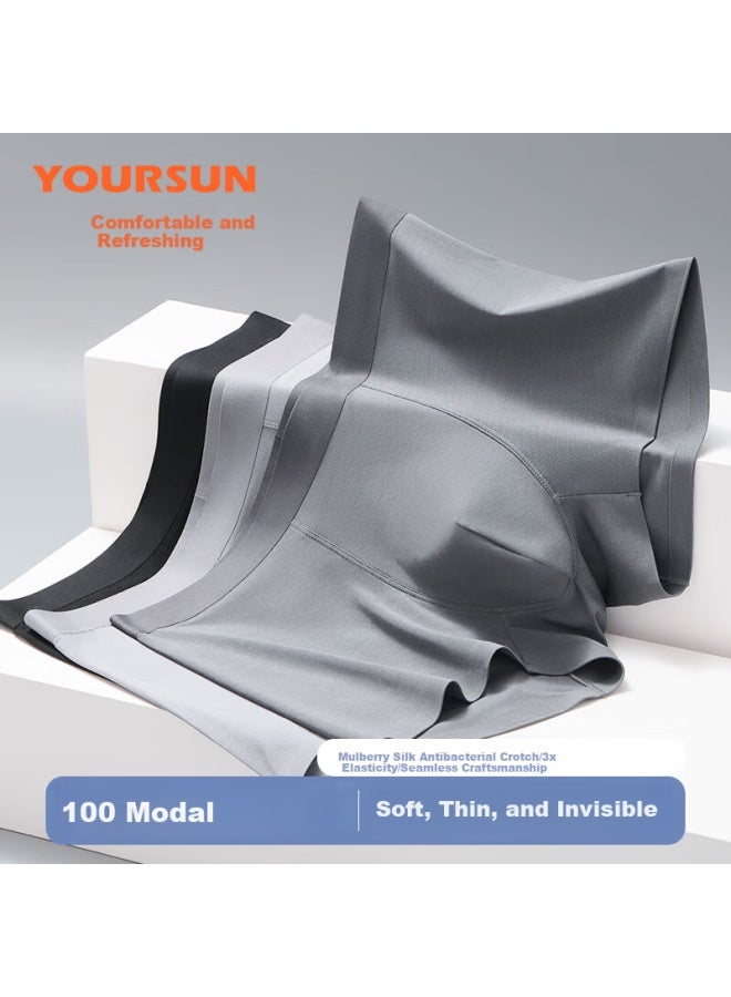 Your Sun Comfortable And Cool Men's Underwear With 100s Modal, 7a Antibacterial Boxer Briefs And Shorts Gift Box For Father's Day - Image 1