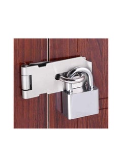 KNP KNP 5 Inch Aluminium Hasp And Staple Door Padlock Pack of 4 Engineered for durability and strength, this set offers a reliable locking solution for doors, cabinets, and storage units. 