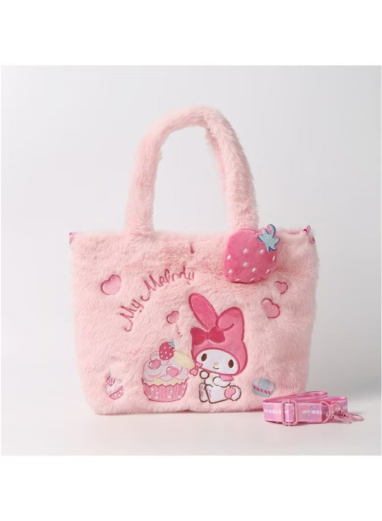 JOGAMS Adorable Plush Crossbody Bag Soft Fluffy Shoulder Bag for Kids and Women Family Wallet Purse and Coin Pouch Accessories  - Image 1