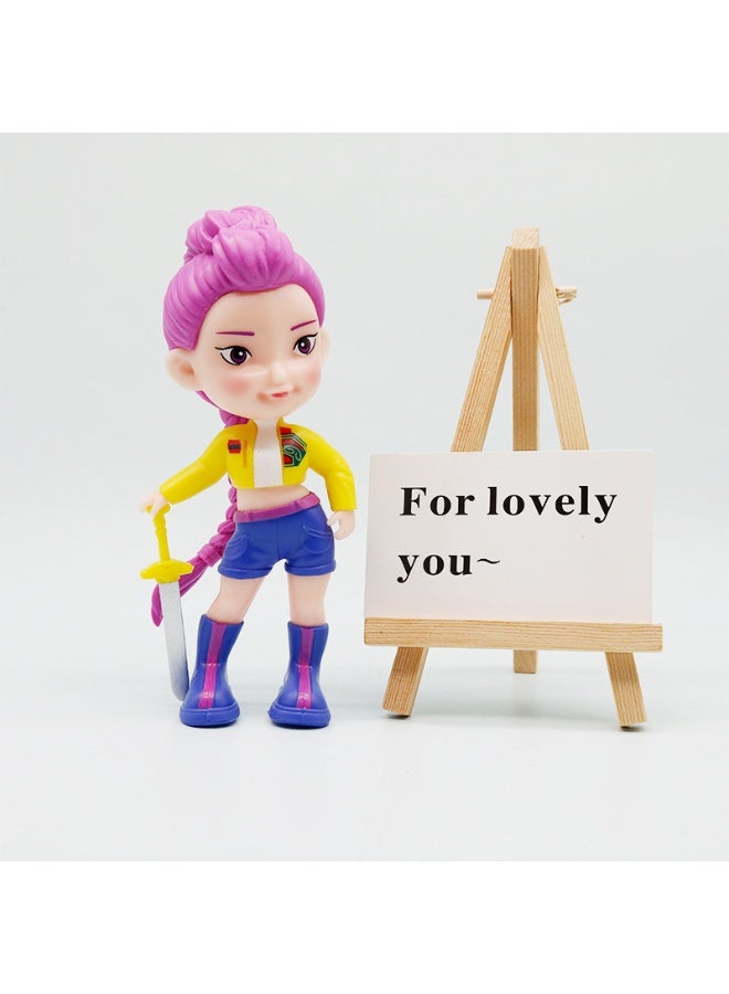 general KPop Demon Hunters desktop decoration Blind Box Cute Character Model collection Decoration Toys Gifts for Family and Friends - Image 2