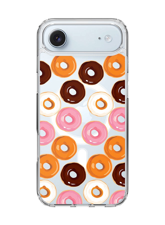 Stylizedd Classic Clear MagSafe Case for iPhone 17 Air , Hybrid Soft Case Flexible Edges Anti Drop TPU PC Gel Thin Transparent Cover [ Designed for iPhone 17 Air ] - Donut Drops