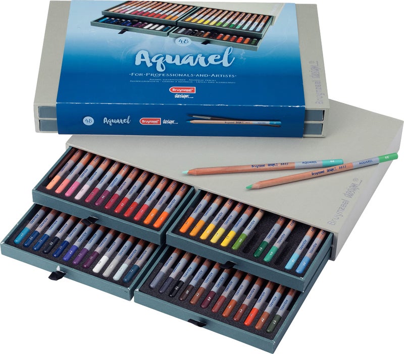 Bruynzeel Water Colour Pencils Box 48 (8835H48) - Image 1