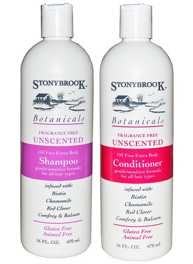 stonybrook - Botanicals Fragrance Free Unscented Shampoo And Conditioner Set - Image 1