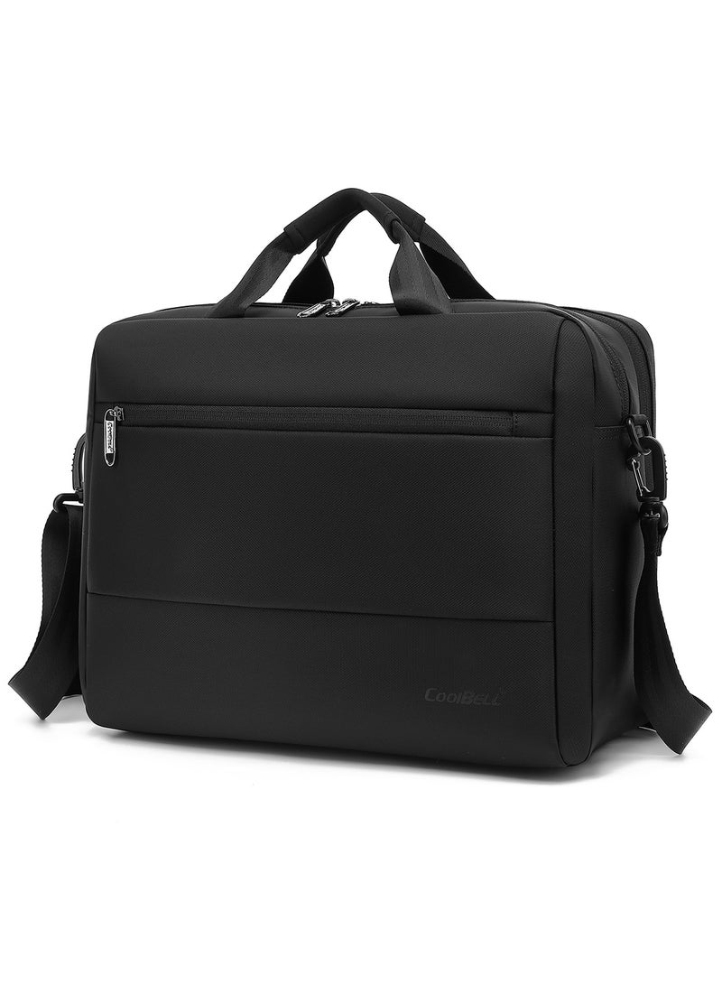كوكيجو شنطة لابتوب 15.6 انش كمبيوتر للرجال والنساء كتف مع حزام ماسنجر للسفر / العمل المدرسة - Image 1