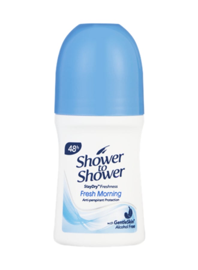 Shower To Shower Shower To Shower Women’s Roll‑On Deodorant “ON‑FRESH MORNING” 50 ml (STF32)