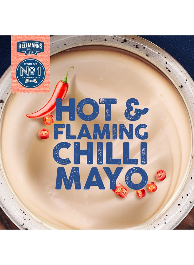 Hellmann's Flavoured Mayonnaise, for burgers, wraps and sandwiches, Chilli Mayo, 100% recycled plastic bottle, 235g - Image 4