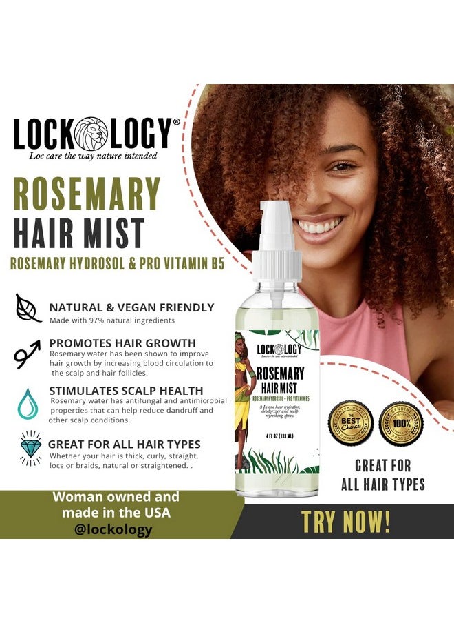 Lockology - Rosemary Water Spray For Hair Growth And Rosemary Water For Hair Rosemary Spray - Image 1