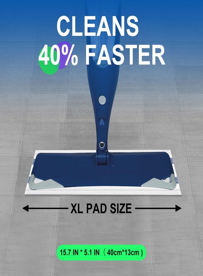 YHOVID Disposable Mop Replacement Pad, Microfiber Cleaneing Pads for All 16-18'' Hook System Flat Mop, Heavy-Duty Sweeping Cleaner Pads for Multi-Surface Hardwood - Image 2