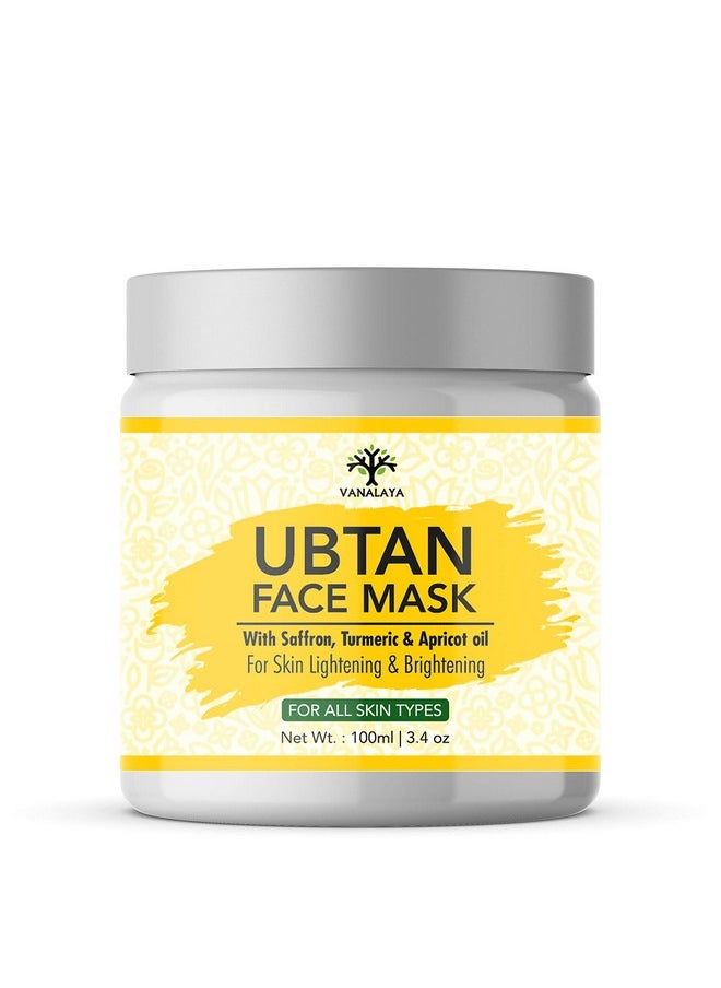 VANALAYA - Ubtan Face Mask, Face Pack For Fairness, Tanning & Glowing Skin With Saffron, Turmeric & Apricot Oil Detan Mask 100 Ml - Image 1