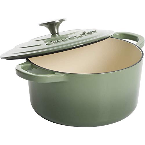 Crock-Pot Artisan Round Enameled Cast Iron Dutch Oven, 3-Quart, Pistachio Green - Image 4