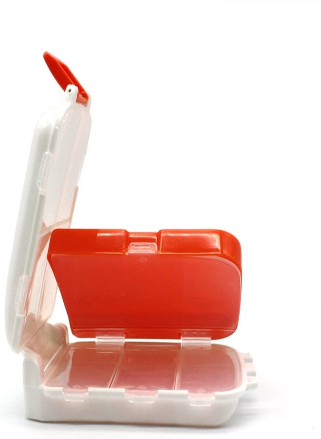 BluBasket Pill Box Portable for Travel 8 Compartments Weekly Medicine Vitamin Plastic Pill Organizer Good for Purse and Pocket（2 Pack） - Image 2