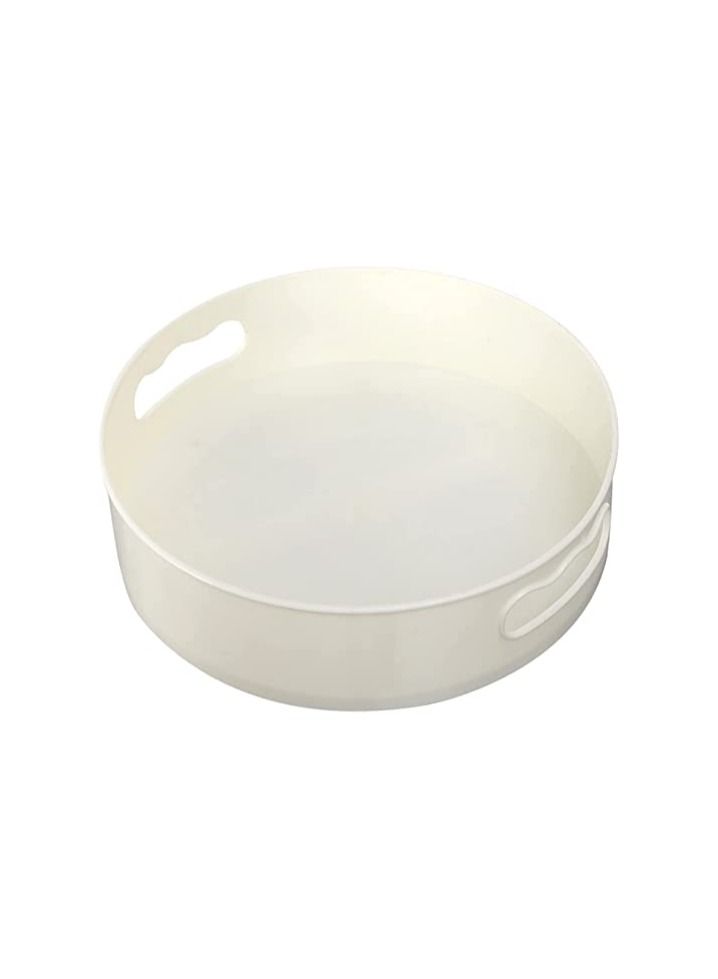 Kitchenwell Multi-Purpose 360° Rotating Organizer Tray/Kitchen Organizer/Multi- Function Rotating Tray/Cosmetics Organizer (Cream, Pack of 1) - Image 4