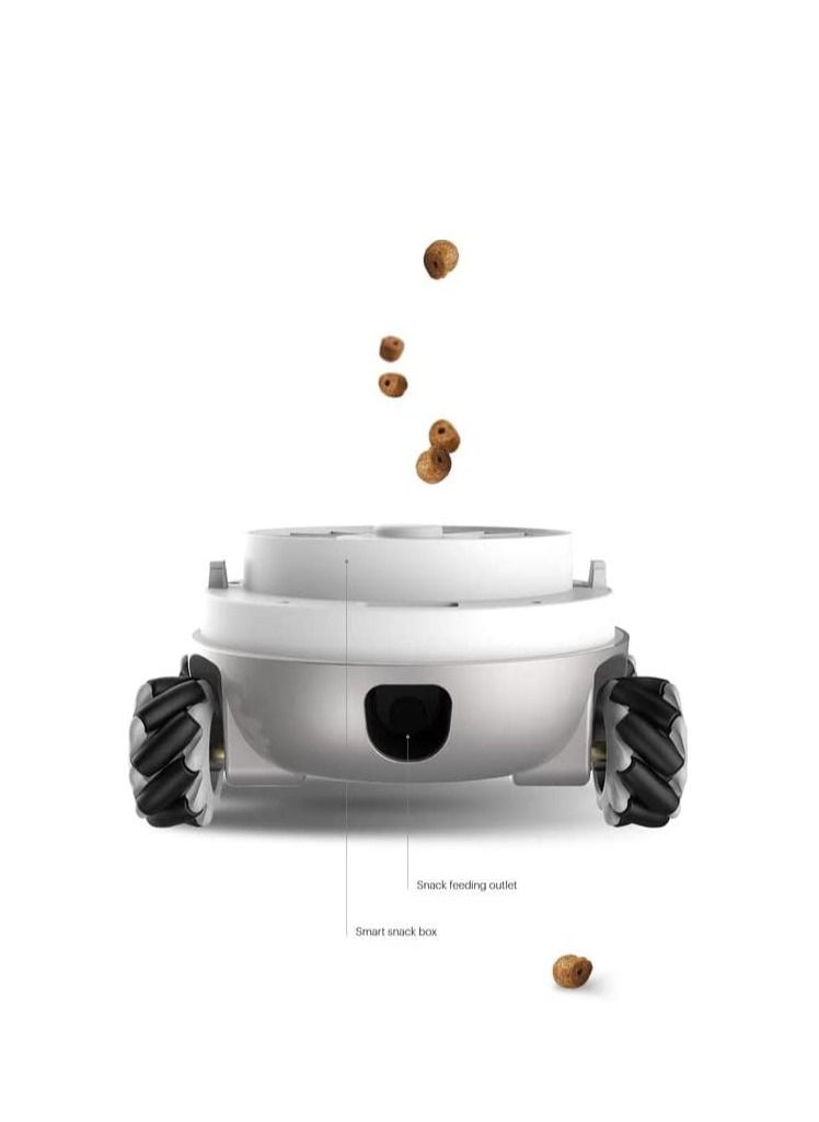 Tutirobo Smart Internet of Technology Home Robot for your Cats Dogs and even your Family Mobile Full HD Pet Camera with Treat Dispenser Remote Control via App Pet Robot