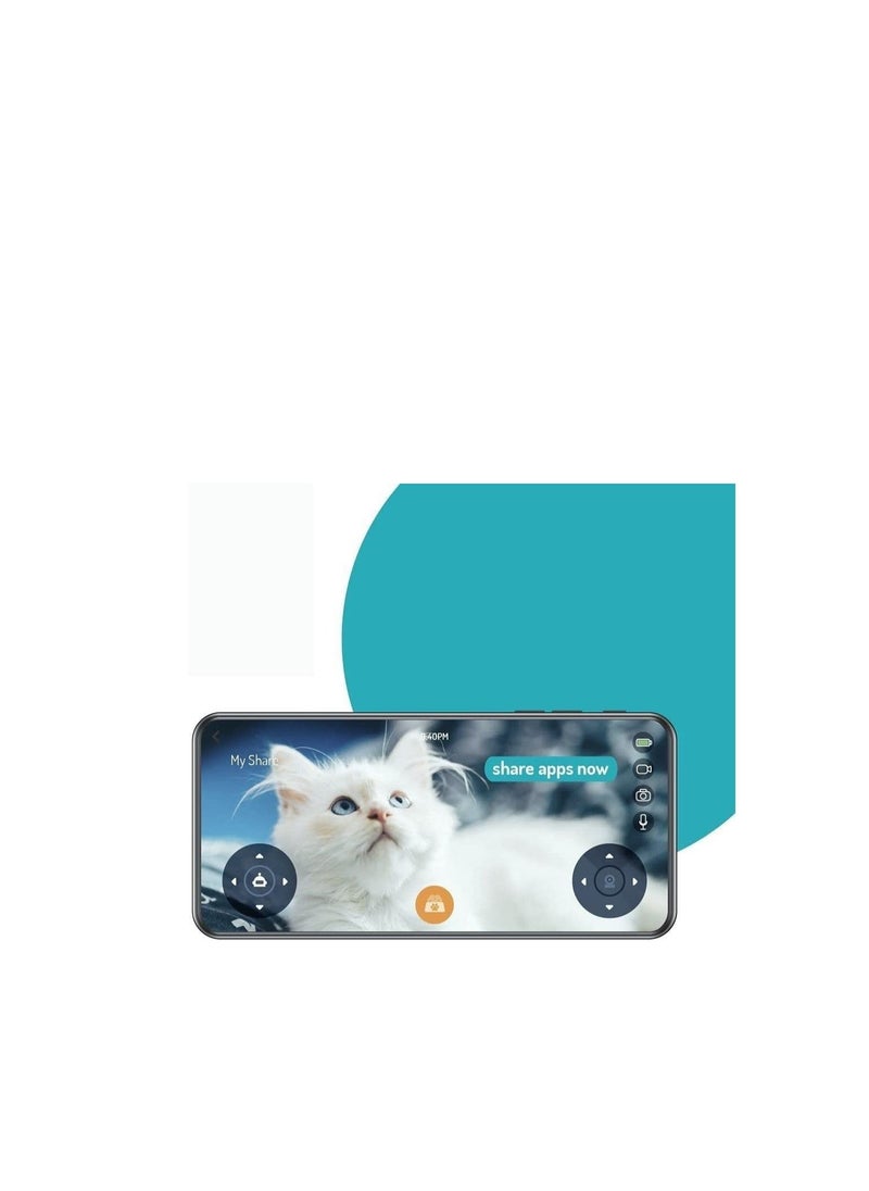 Tutirobo Smart Internet of Technology Home Robot for your Cats Dogs and even your Family Mobile Full HD Pet Camera with Treat Dispenser Remote Control via App Pet Robot