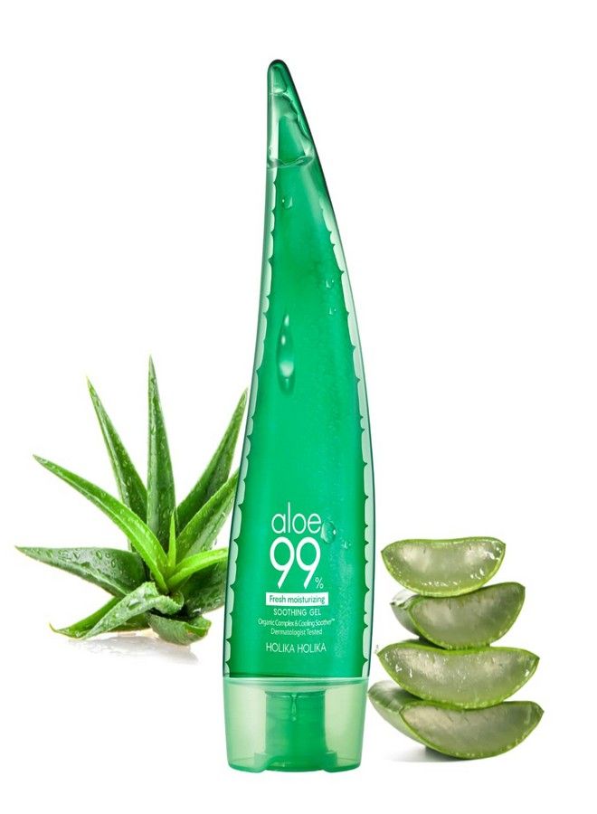 Holika Holika [NEW] HOLIKAHOLIKA Aloe 99% Soothing Gel Fresh Moisturizing 8.45fl.oz. 250ml - Aloe Vera Sunburn Relief for Face Skin, Body&Hair - Ethanol free, No sticky Aloe Hydrating Gel - Image 2