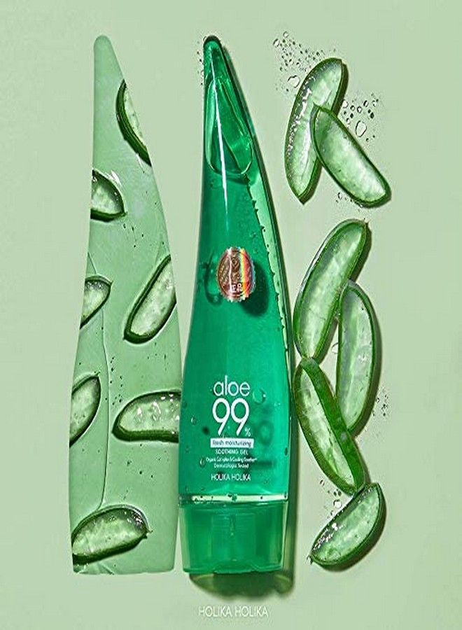 Holika Holika [NEW] HOLIKAHOLIKA Aloe 99% Soothing Gel Fresh Moisturizing 8.45fl.oz. 250ml - Aloe Vera Sunburn Relief for Face Skin, Body&Hair - Ethanol free, No sticky Aloe Hydrating Gel - Image 3