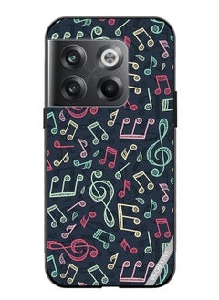 Protective Case Cover For OnePlus Ace Pro Music Pattern Design Multicolour