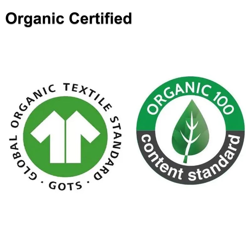 Aablexema Baby Organic Cotton Pajamas 2 Way Zipper Preemie Newborn One Piece Outfit Long Sleeve Footed Sleepwear(Black Grey Set,Preemie) - Image 3