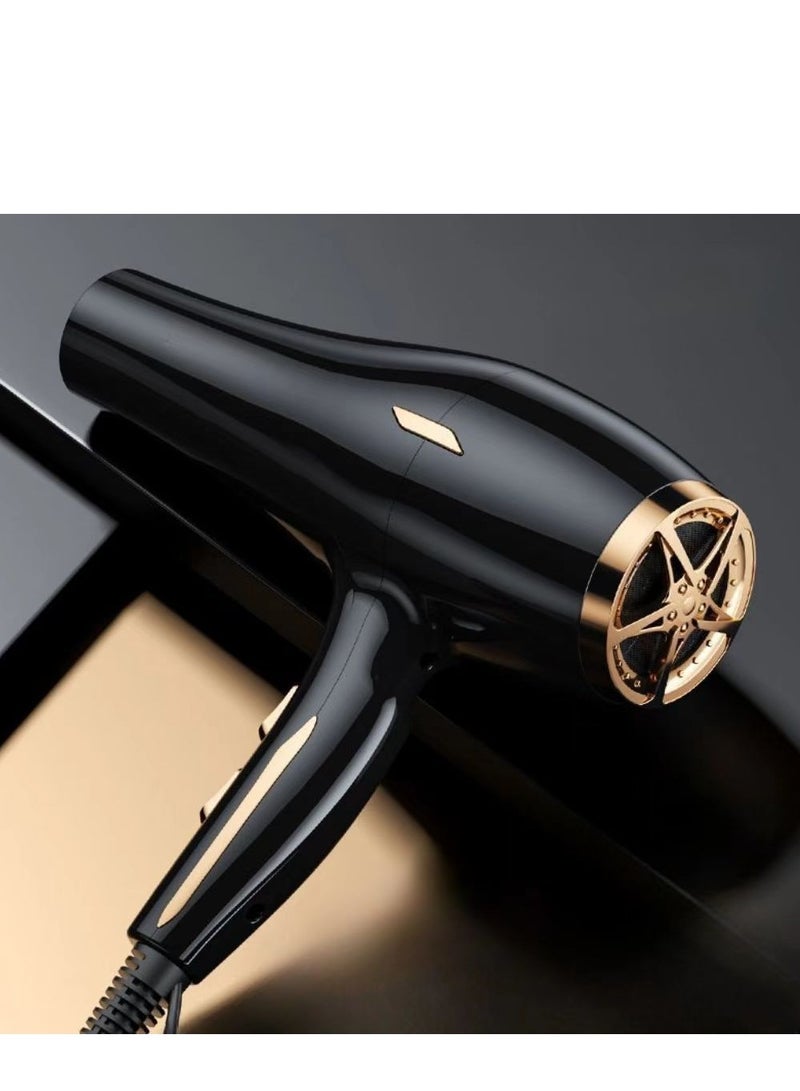 ZHIZHAN ZHIZHANProfessional hair dryer 2600W motor fast drying ion hair dryer 8-piece set, with 2 speeds, 2 heating settings, and a click type cold air belt diffusion nozzle concentrated comb, suitable for curly and straight hair  - Image 2