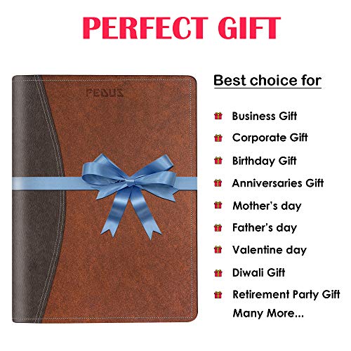 FEDUS 20 Leafs Multipurpose Leatherette Professional File Folders for Certificates,Documents Holder, Document Bag,Portfolio, Executive File A4 Size Documents Holder with 20 Leafs for Men and Women - Image 5