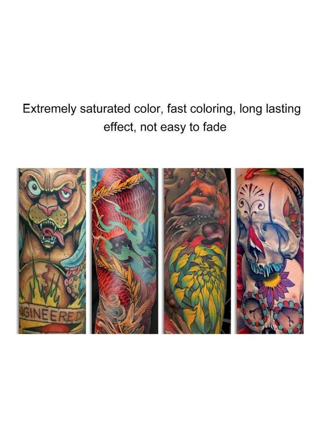 Infinity Set Of 7 Colors Natural Plant Tattoo Pigment Inks Multicolour  - Image 3