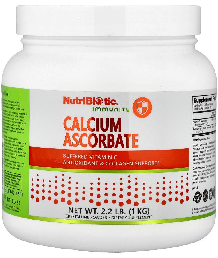 Nutribiotic Immunity Calcium Ascorbate 2.2 lb (1 kg)