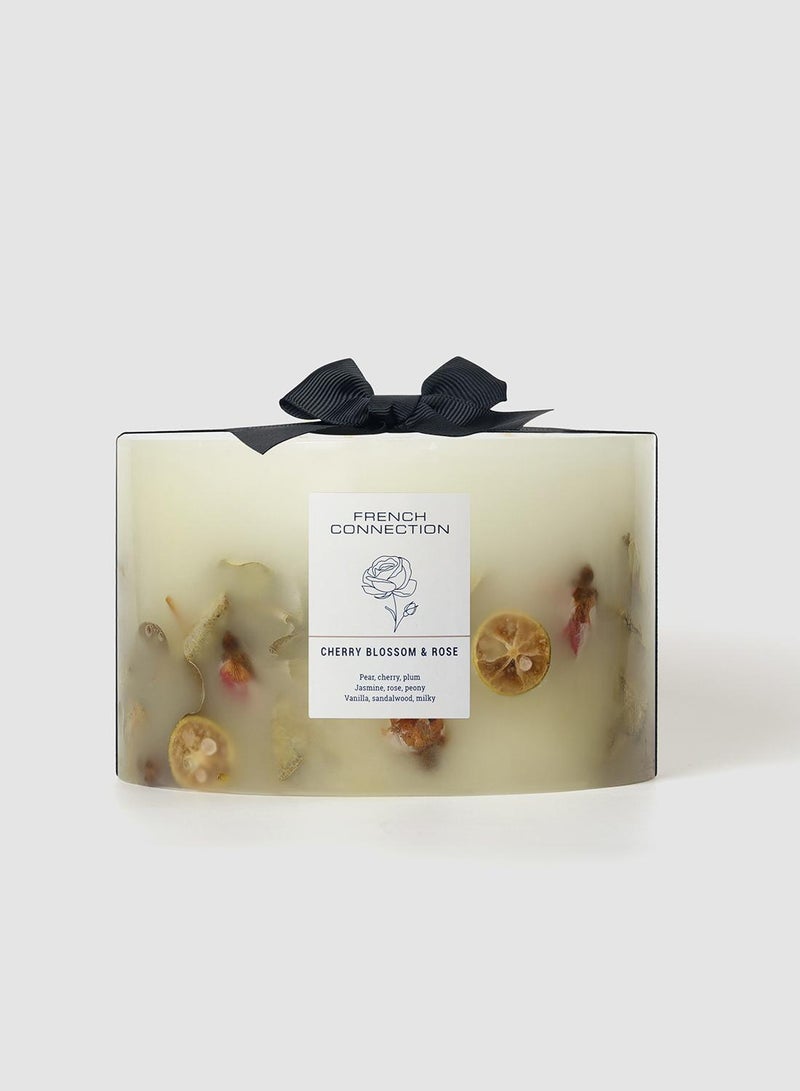 French Connection Botanical Infused Cherry Blossom & Rose Candle 1.5KG - Image 5