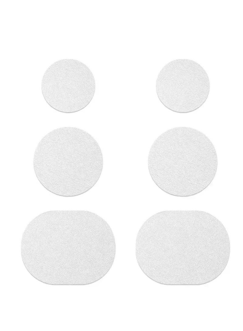 6pcs Heel Wear Repair, Shoe Patch Stickers, Unisex, Anti-Wear, Heel Protector Adhesive, Sports Shoe net repair, (White) - Image 2