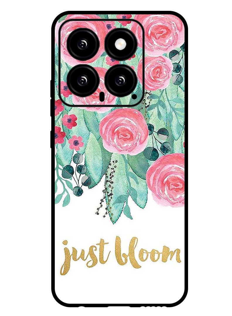 Theodor Protective Case Anti Scratch Shock Proof Bumper Cover For Xiaomi 14 Just Bloom - Image 1