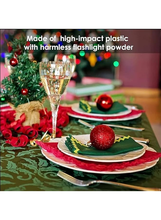 The Bros Classic Red & Gold Christmas Ball Ornaments Set - 20-Piece Bauble Collection for Elegant Tree Decoration - Image 4