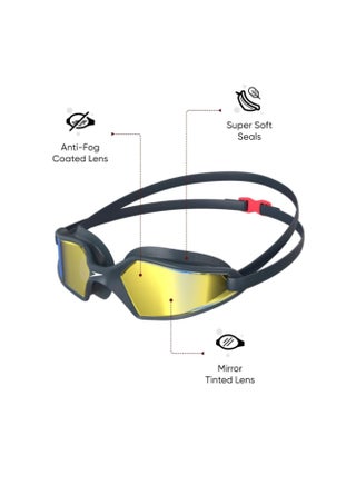 Speedo Unisex Adult Hydropulse Mirror-Lens Swim Goggles - view 2