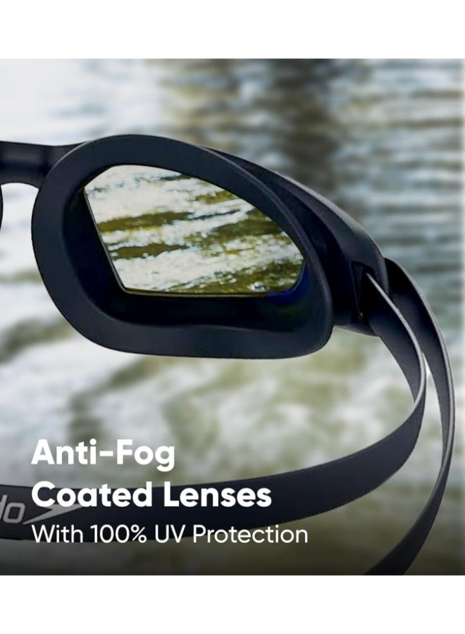 Speedo Unisex Adult Hydropulse Mirror-Lens Swim Goggles - Image 2